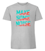 Męska koszulka z nadrukiem - Make Some Noise - obrazek 8