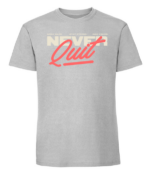 Męska koszulka z nadrukiem - Never Quit