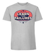 Męska koszulka z nadrukiem - Learn From Failures