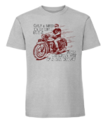 Męska koszulka z nadrukiem - Only Biker Knows Why Dog Sticks His Head Out Of A Car Window - obrazek 6