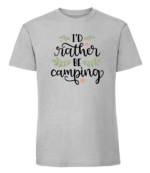 Męska koszulka z nadrukiem - Id Rather Be Camping - obrazek 7