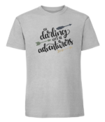 Męska koszulka z nadrukiem - Oh Darling Lets Be Adventurers - obrazek 7