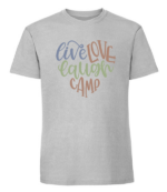 Męska koszulka z nadrukiem - Live Love Laugh Camp - obrazek 8