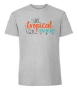 Męska koszulka z nadrukiem - I Like Tropical Adventures - obrazek 6