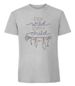 Męska koszulka z nadrukiem - Stay Wild Gypsy Child