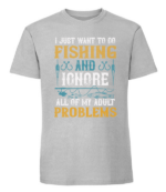 Męska koszulka z nadrukiem - I Just Want To Go Fishing And Ignore All Of My Adult Problems v2 - obrazek 7