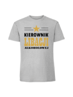 Męska koszulka  z nadrukiem – Kierownik Libacji Alkoholowej - obrazek 6