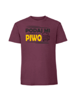 Męska koszulka  z nadrukiem – Podaj mi piwo - obrazek 4