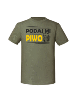 Męska koszulka  z nadrukiem – Podaj mi piwo