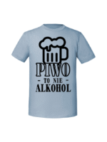 Męska koszulka  z nadrukiem – Piwo to nie alkohol v1 - obrazek 6
