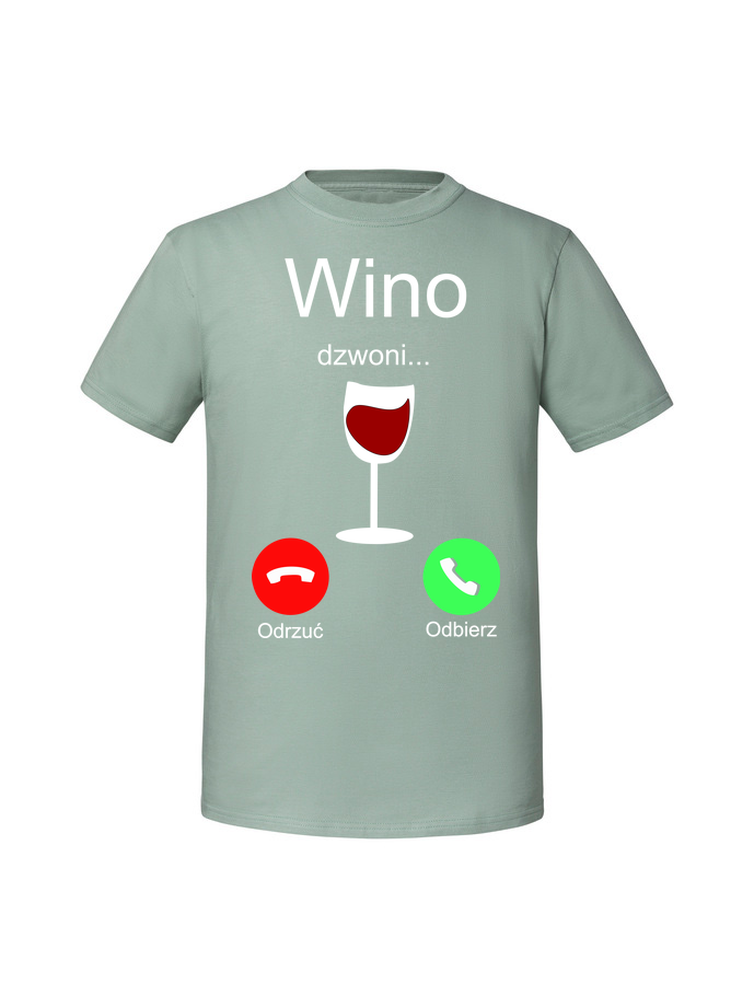AL00020_mietowa.png Męska koszulka z nadrukiem – wino dzwoni - obrazek 1