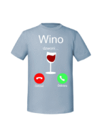 Męska koszulka  z nadrukiem – wino dzwoni - obrazek 8