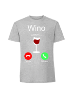 Męska koszulka  z nadrukiem – wino dzwoni - obrazek 6