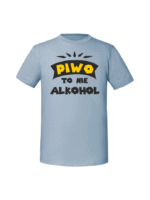 Męska koszulka  z nadrukiem – PIWO TO NIE ALKOHOL v2 - obrazek 7