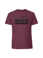 Męska koszulka  z nadrukiem – i need beer