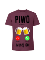 Męska koszulka  z nadrukiem – PIWO DZWONI - obrazek 5
