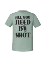 Męska koszulka  z nadrukiem – all you need is shot - obrazek 6