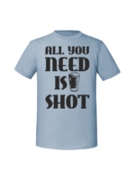 Męska koszulka  z nadrukiem – all you need is shot - obrazek 5