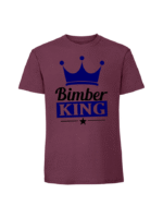 Męska koszulka  z nadrukiem – Bimber King - obrazek 3