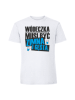 Męska koszulka  z nadrukiem – Wódeczka musi być zimna - obrazek 3