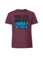 Męska koszulka  z nadrukiem – Wódeczka musi być zimna - obrazek 7
