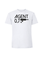 Męska koszulka  z nadrukiem – agent 0,7 - obrazek 5