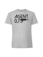 Męska koszulka  z nadrukiem – agent 0,7 - obrazek 7