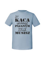 Męska koszulka  z nadrukiem – aby kaca uniknąć pijanym zostać musisz - obrazek 7