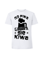 Męska koszulka  z nadrukiem – Od piwa głowa się kiwa