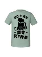 Męska koszulka  z nadrukiem – Od piwa głowa się kiwa - obrazek 3