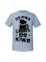 Męska koszulka  z nadrukiem – Od piwa głowa się kiwa - obrazek 5
