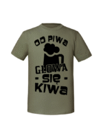 Męska koszulka  z nadrukiem – Od piwa głowa się kiwa - obrazek 4