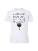 Męska koszulka  z nadrukiem – w obronie alkoholu - obrazek 6