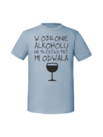 Męska koszulka  z nadrukiem – w obronie alkoholu - obrazek 3