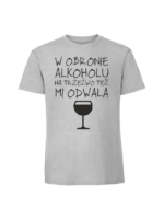 Męska koszulka  z nadrukiem – w obronie alkoholu - obrazek 4