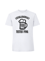 Męska koszulka  z nadrukiem – Licencjonowany tester piwa - obrazek 3