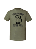 Męska koszulka  z nadrukiem – Licencjonowany tester piwa - obrazek 4