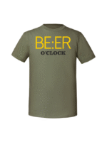 Męska koszulka  z nadrukiem – BEER O CLOCK - obrazek 4