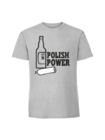 Męska koszulka  z nadrukiem – POLISH POWER - obrazek 3