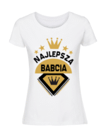 Damska koszulka  z nadrukiem – Najlepsza babcia na świecie - obrazek 4