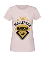 Damska koszulka  z nadrukiem – Najlepsza babcia na świecie