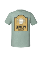 Męska koszulka  z nadrukiem – grandpa ETYKIETA - obrazek 5