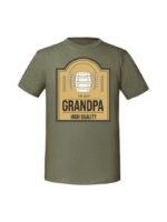 Męska koszulka  z nadrukiem – grandpa ETYKIETA