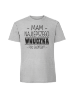Męska koszulka  z nadrukiem – mam najlepszego wnuczka pod słońcem - obrazek 5