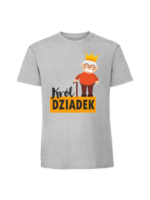 Męska koszulka  z nadrukiem – KRÓL DZIADEK v1