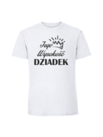 Męska koszulka  z nadrukiem – JEGO-WYSOKOŚĆ-DZIADEK - obrazek 5