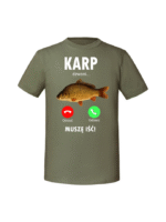 Męska koszulka  z nadrukiem – KARP DZWONI v1 - obrazek 3