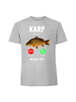 Męska koszulka  z nadrukiem – KARP DZWONI v1
