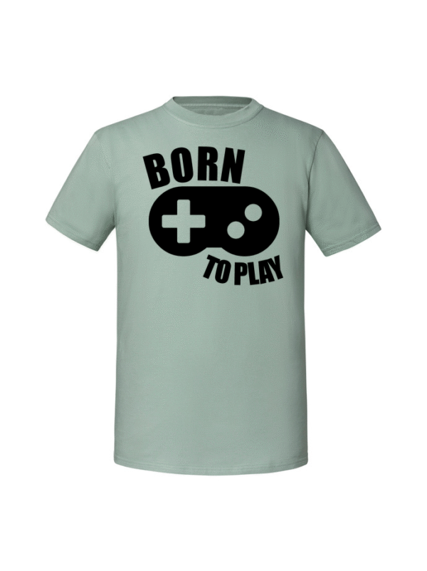 Męska koszulka  z nadrukiem – Born to play
