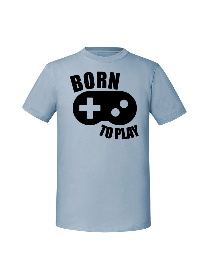 GA00001_mineralny_blekit.png Męska koszulka  z nadrukiem – Born to play - obrazek 2